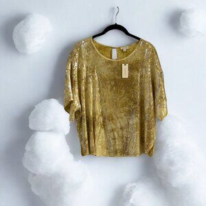 Pilcro by Anthropologie Sequin Top NWT Size Large, Holiday Parties & Nights Out